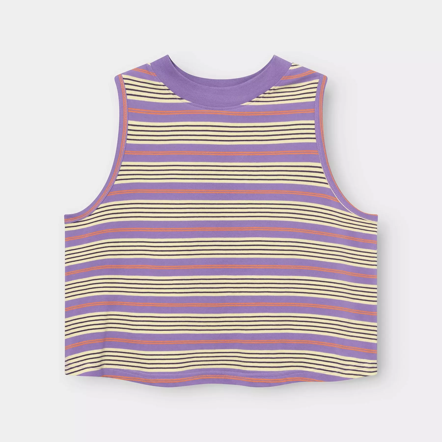 Dedicated Namsos Retro Stripe Haze Purple gestreiftes Top Damen lila